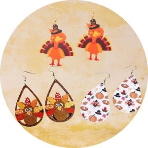 Eat, drink and Be Fashionably Festive Thanksgiving Earrings